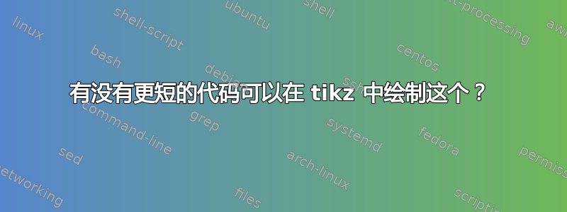 有没有更短的代码可以在 tikz 中绘制这个？