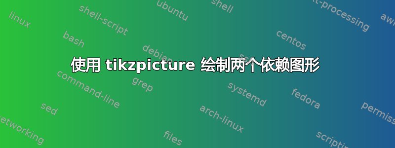 使用 tikzpicture 绘制两个依赖图形