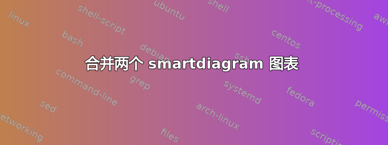 合并两个 smartdiagram 图表