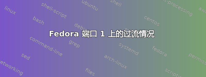 Fedora 端口 1 上的过流情况