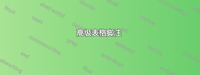 高级表格脚注