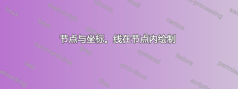 节点与坐标。线在节点内绘制