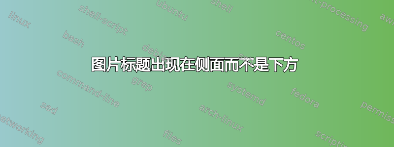 图片标题出现在侧面而不是下方