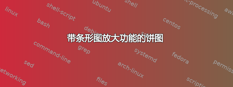 带条形图放大功能的饼图