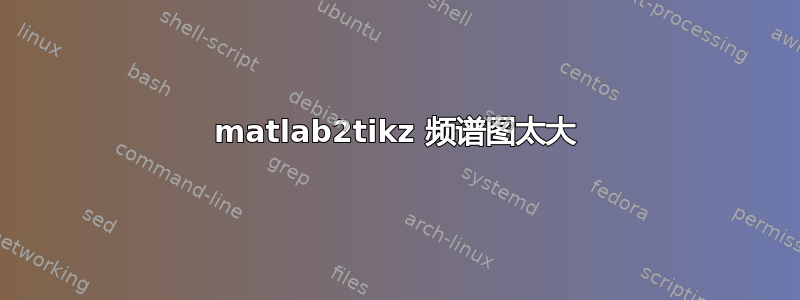 matlab2tikz 频谱图太大