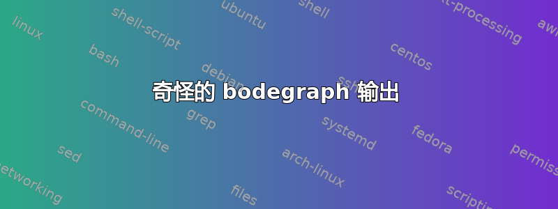 奇怪的 bodegraph 输出