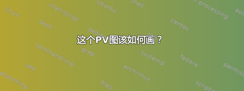 这个PV图该如何画？