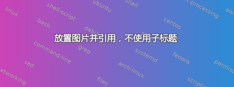 放置图片并引用，不使用子标题