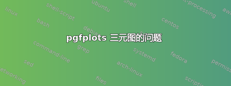 pgfplots 三元图的问题