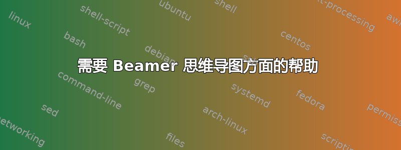 需要 Beamer 思维导图方面的帮助