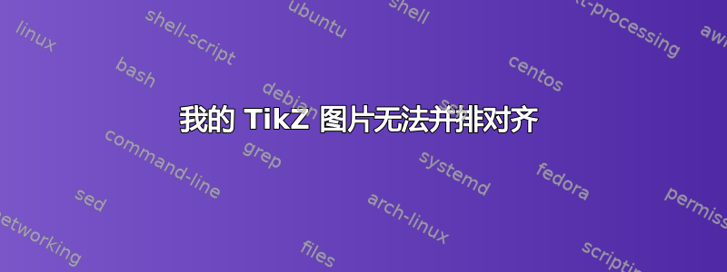 我的 TikZ 图片无法并排对齐