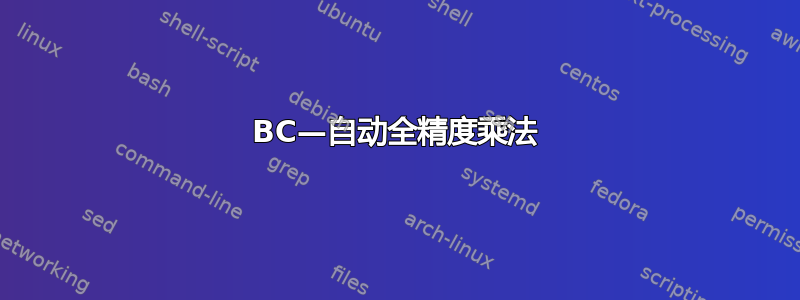 BC—自动全精度乘法