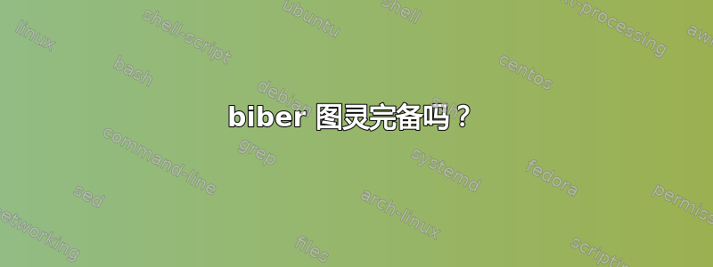 biber 图灵完备吗？