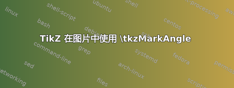 TikZ 在图片中使用 \tkzMarkAngle