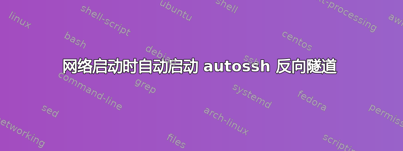 网络启动时自动启动 autossh 反向隧道