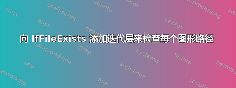 向 IfFileExists 添加迭代层来检查每个图形路径