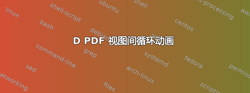 3D PDF 视图间循环动画