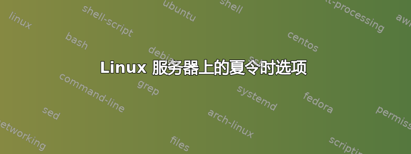 Linux 服务器上的夏令时选项