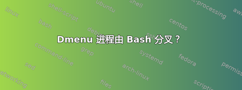 Dmenu 进程由 Bash 分叉？