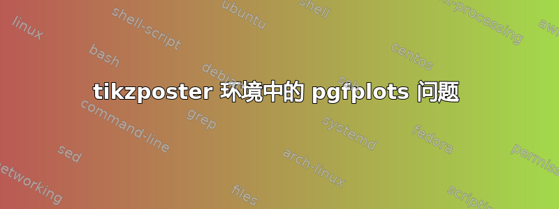 tikzposter 环境中的 pgfplots 问题