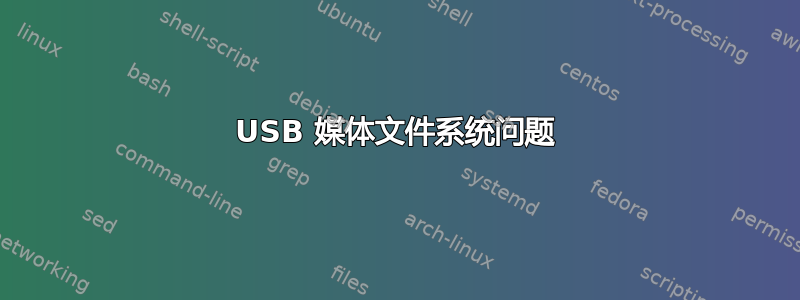 USB 媒体文件系统问题