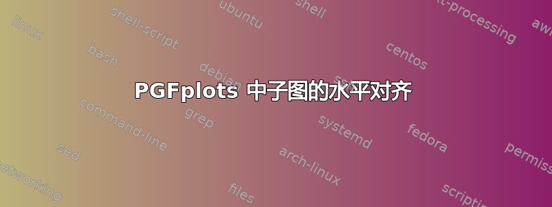 PGFplots 中子图的水平对齐