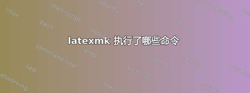 latexmk 执行了哪些命令