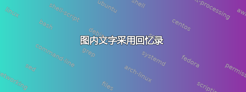 图内文字采用回忆录