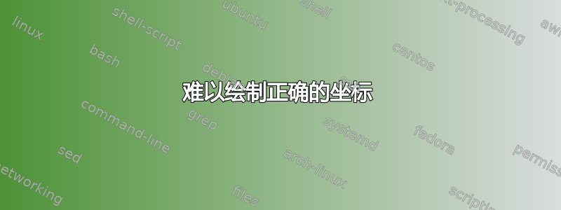 难以绘制正确的坐标