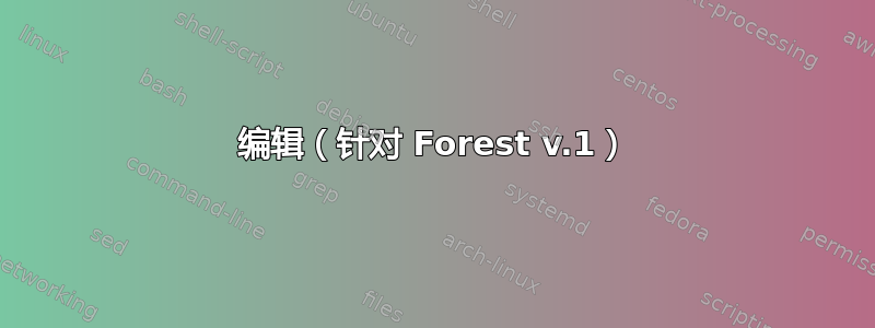 编辑（针对 Forest v.1）