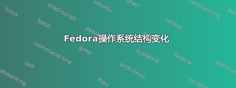 Fedora操作系统结构变化