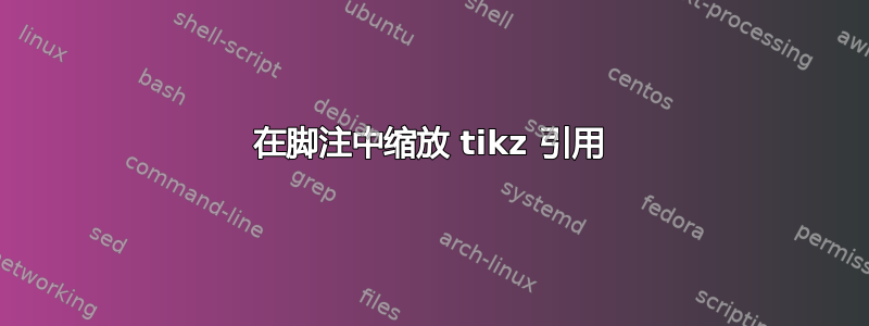 在脚注中缩放 tikz 引用