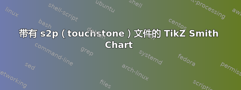 带有 s2p（touchstone）文件的 TikZ Smith Chart