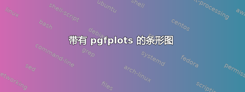 带有 pgfplots 的条形图