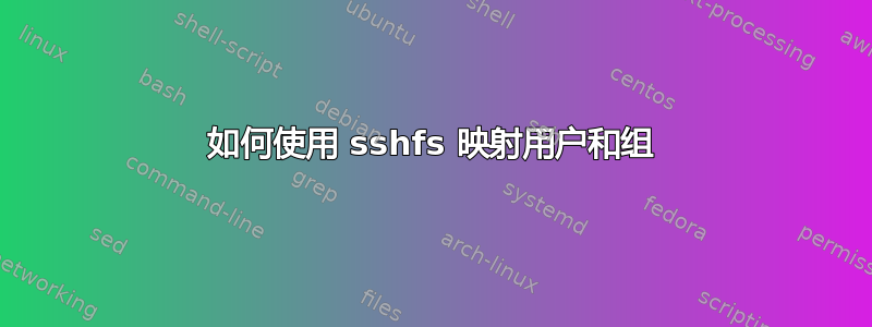 如何使用 sshfs 映射用户和组