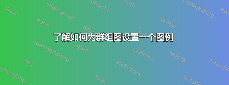 了解如何为群组图设置一个图例