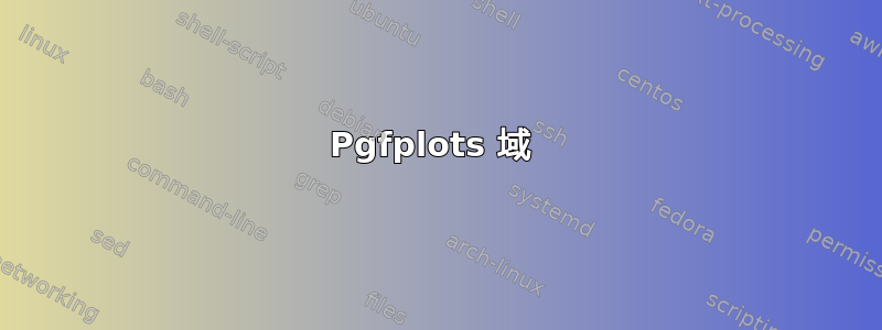 Pgfplots 域 