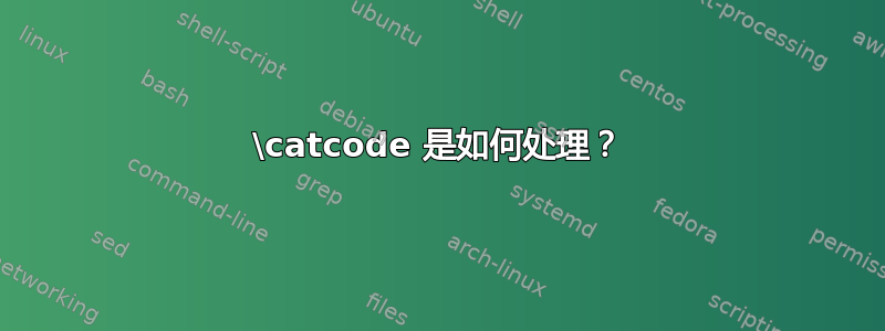 \catcode 是如何处理？