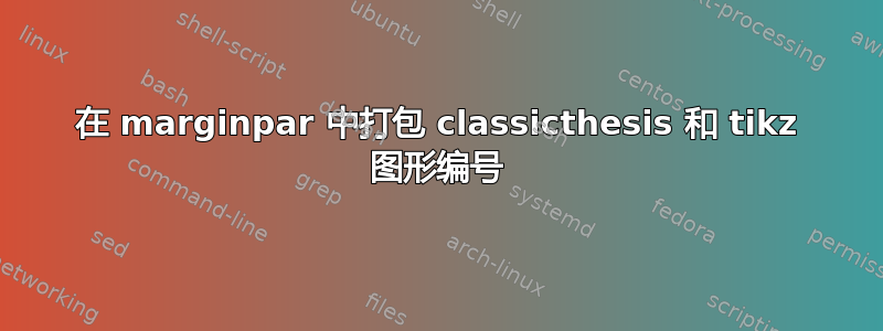 在 marginpar 中打包 classicthesis 和 tikz 图形编号