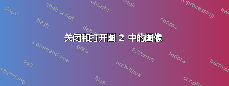 关闭和打开图 2 中的图像