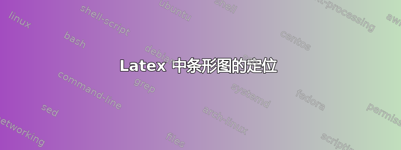 Latex 中条形图的定位