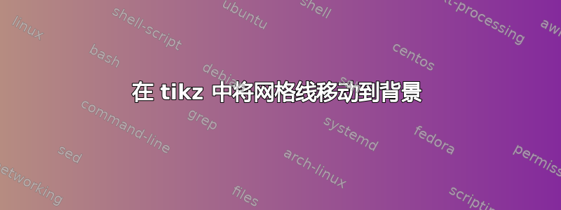 在 tikz 中将网格线移动到背景