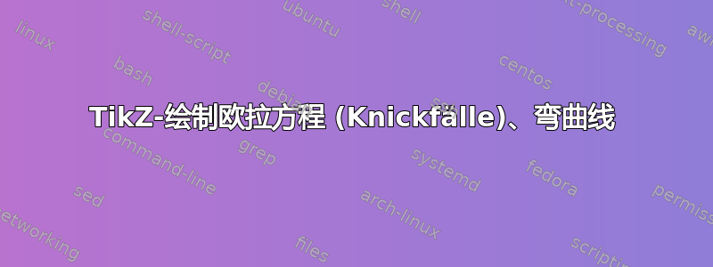 TikZ-绘制欧拉方程 (Knickfälle)、弯曲线