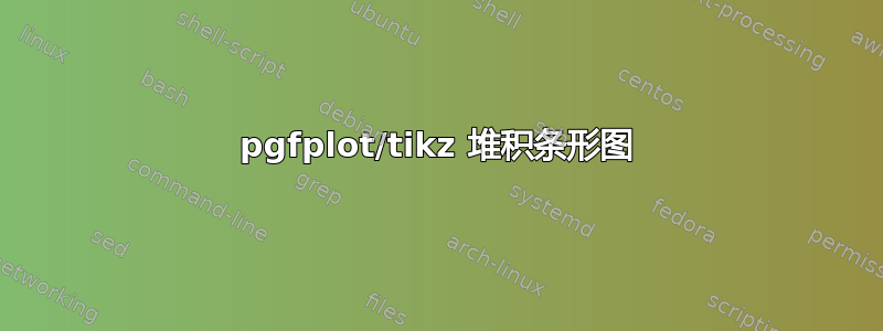 pgfplot/tikz 堆积条形图