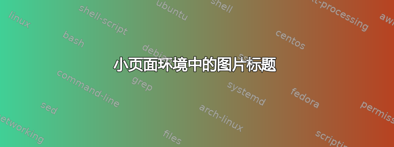 小页面环境中的图片标题