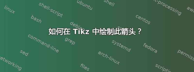 如何在 Tikz 中绘制此箭头？