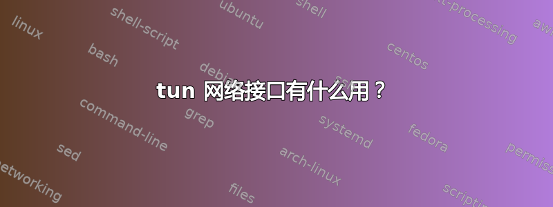 tun 网络接口有什么用？