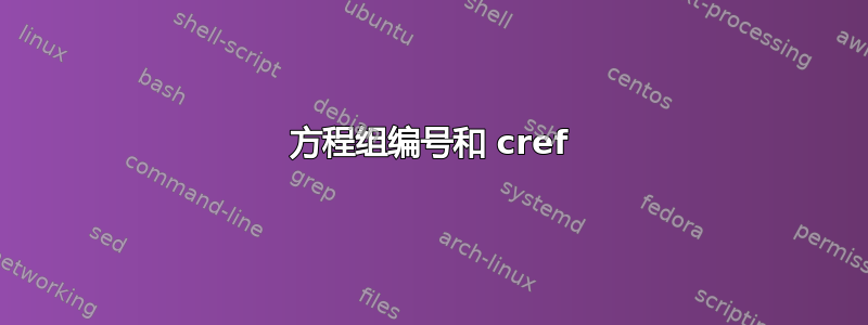 方程组编号和 cref