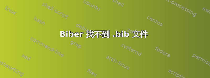 Biber 找不到 .bib 文件