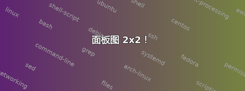 面板图 2x2！